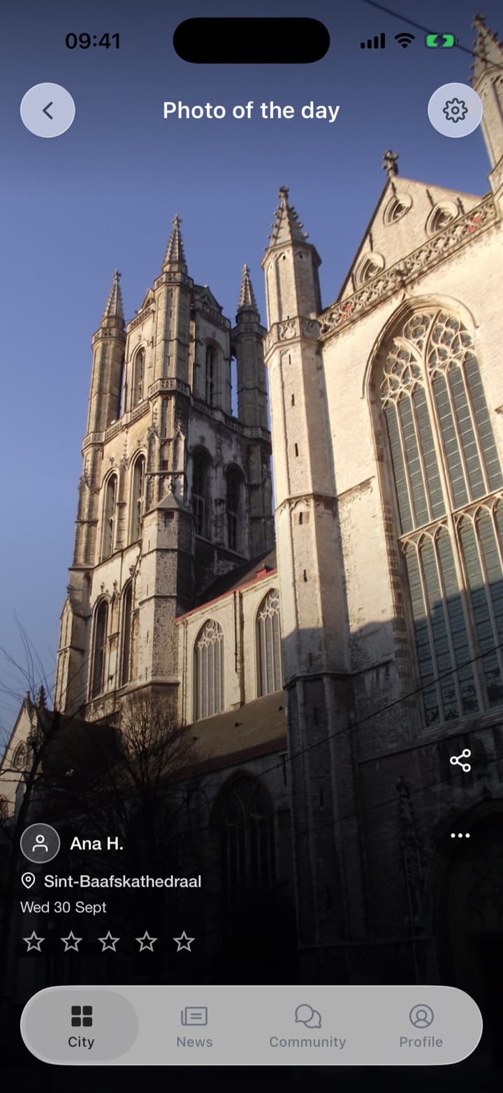 Church towers, upright, filling the screen. The riverside at night, ★ 4.0 · 1 review.
