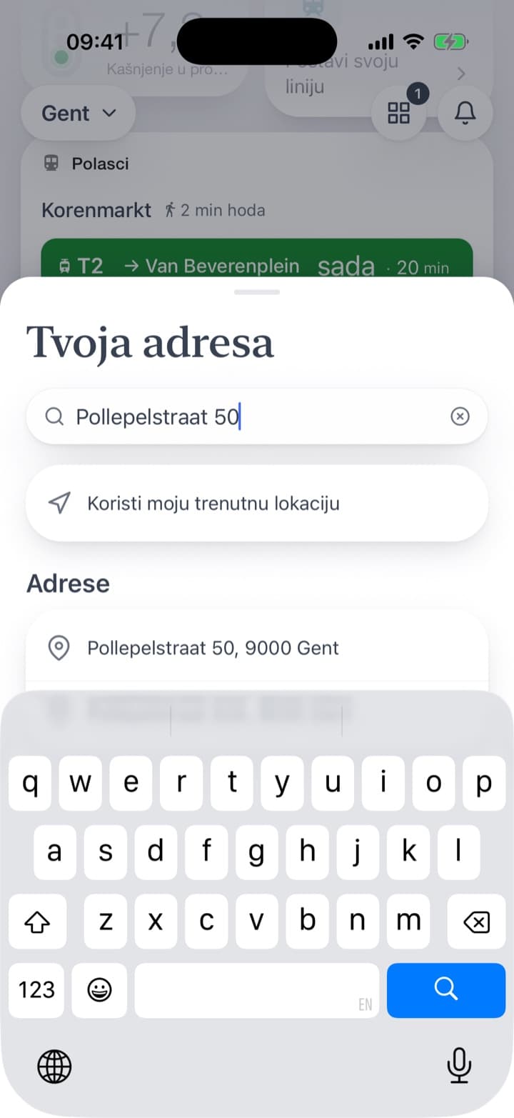 Adresa se upiše jednom. Pločica zatim sama pokazuje što vrijedi u blizini.