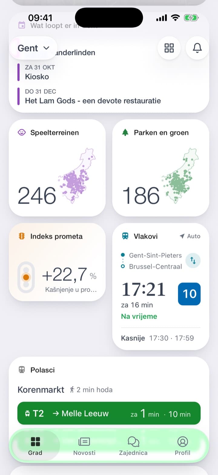 Stranica za njezinu liniju: vlak u 17:21 s perona 10, Na vrijeme, puno putnika, stiže u 18:00, izravno. Jedan vlak u detalju: peron dolaska 3 i usputna stanica s vremenom dolaska. Pločica s postavljenom linijom: 17:21, za 16 min, Kasnije 17:30 · 17:59.